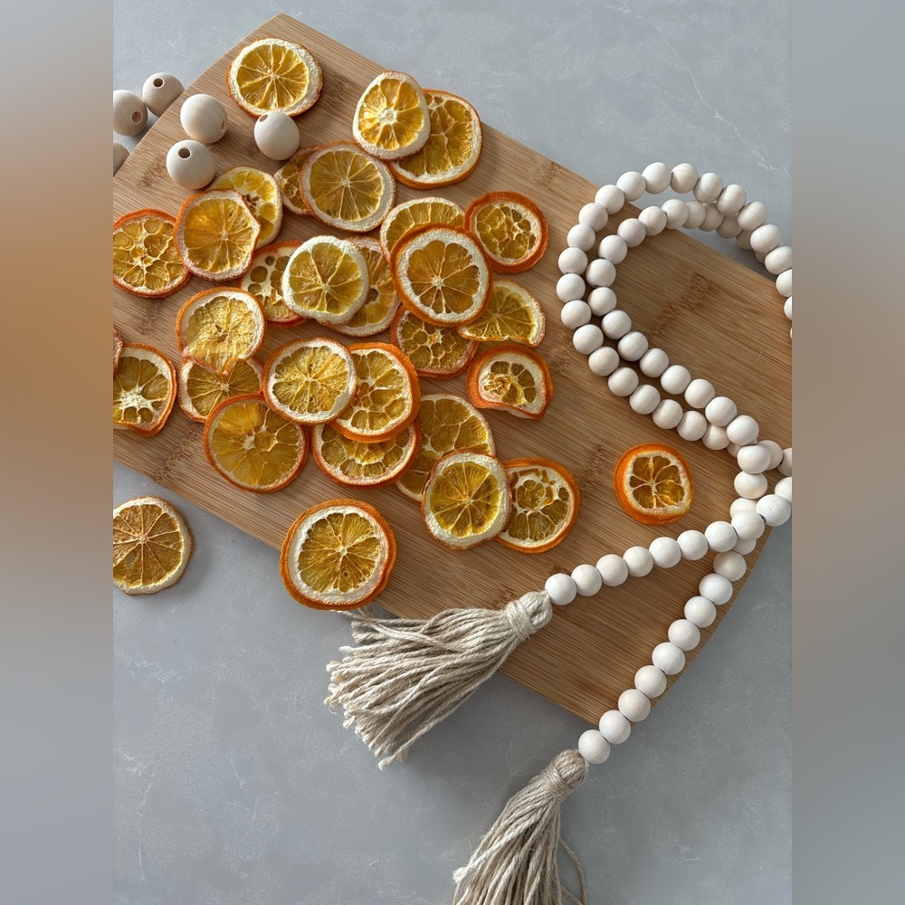 Handmade Wood Bead Garland |  58” Boho Farmhouse Tassel Decor | Gift Ready - Picture 11 of 16